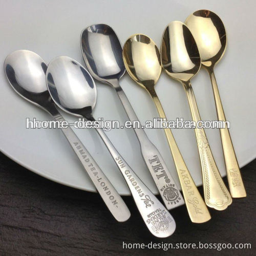 stainless steel spoon/tea spoon/golden spoon/coffee spoon
